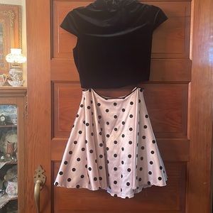 Size small cocktail two piece dress